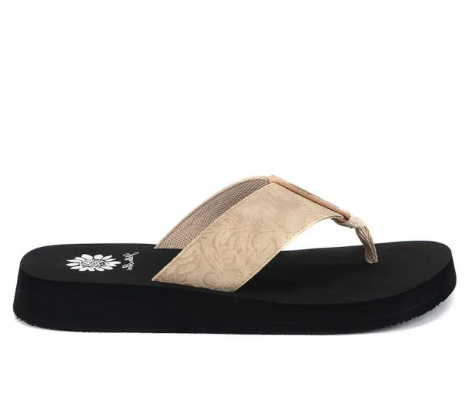 Women's Yellow Box Farza Flip-Flops