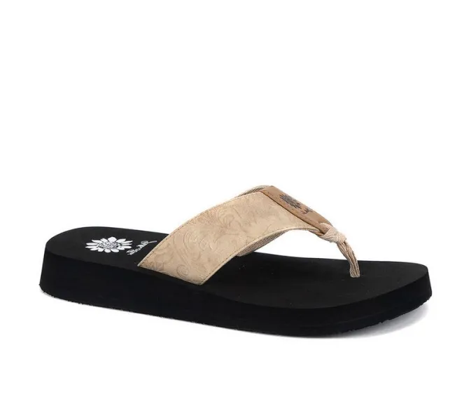 Women's Yellow Box Farza Flip-Flops