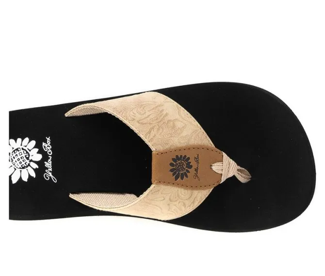 Women's Yellow Box Farza Flip-Flops