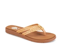 Women's Yellow Box Fawn Flip-Flops