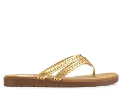 Women's Yellow Box Fawn Flip-Flops