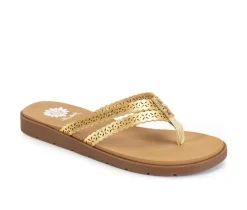 Women's Yellow Box Fawn Flip-Flops