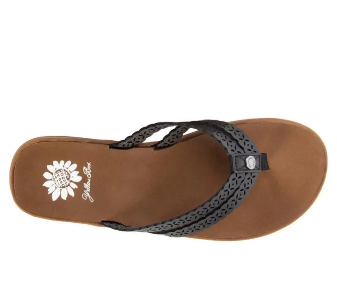 Women's Yellow Box Fawn Flip-Flops