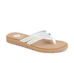 Women's Yellow Box Fawn Flip-Flops