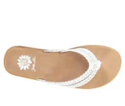Women's Yellow Box Fawn Flip-Flops