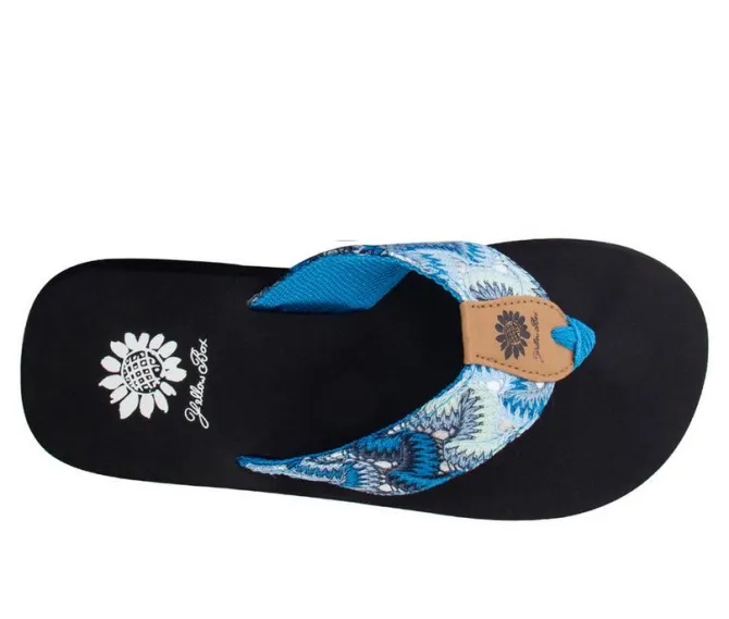Women's Yellow Box Fedonia Flip Flops