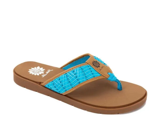 Women's Yellow Box Fellow Flip-Flops