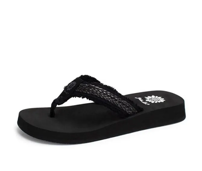 Women's Yellow Box Fianni Flip-Flops
