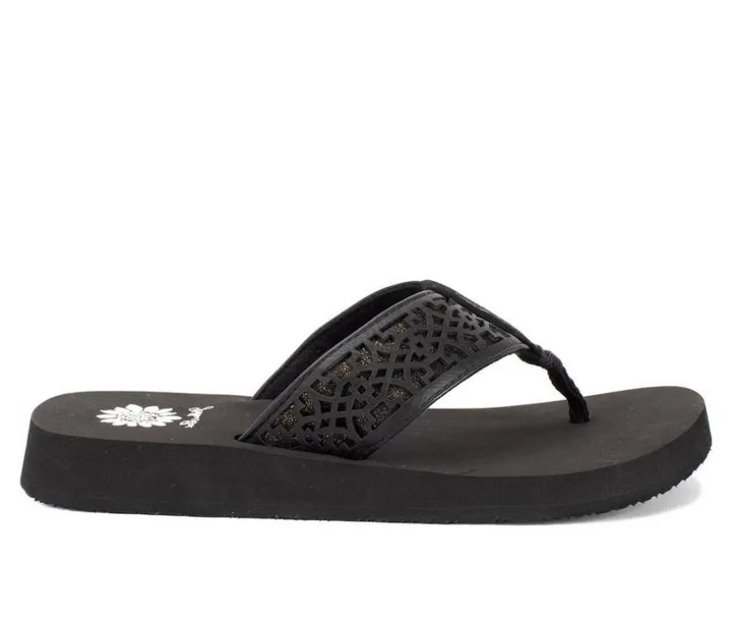 Women's Yellow Box Ficus Flip-Flops