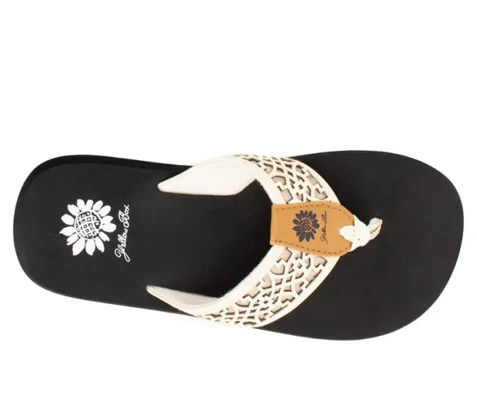 Women's Yellow Box Ficus Flip-Flops