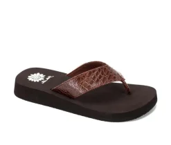 Women's Yellow Box Fina Flip-Flops