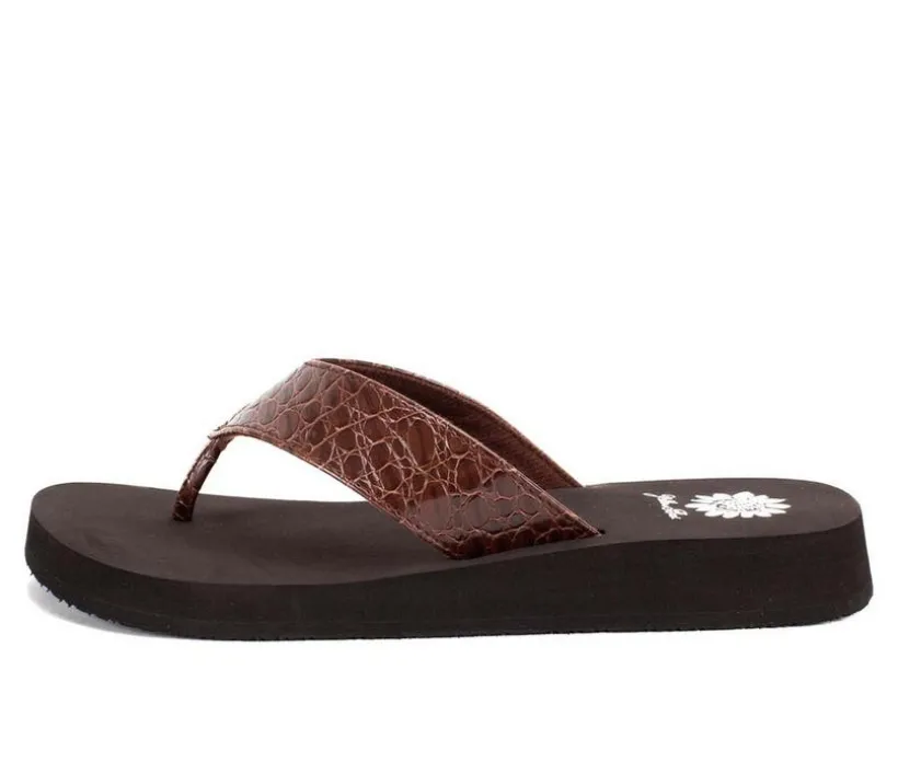 Women's Yellow Box Fina Flip-Flops