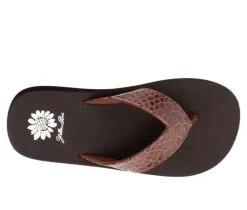 Women's Yellow Box Fina Flip-Flops