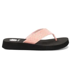 Women's Yellow Box Fina Flip-Flops