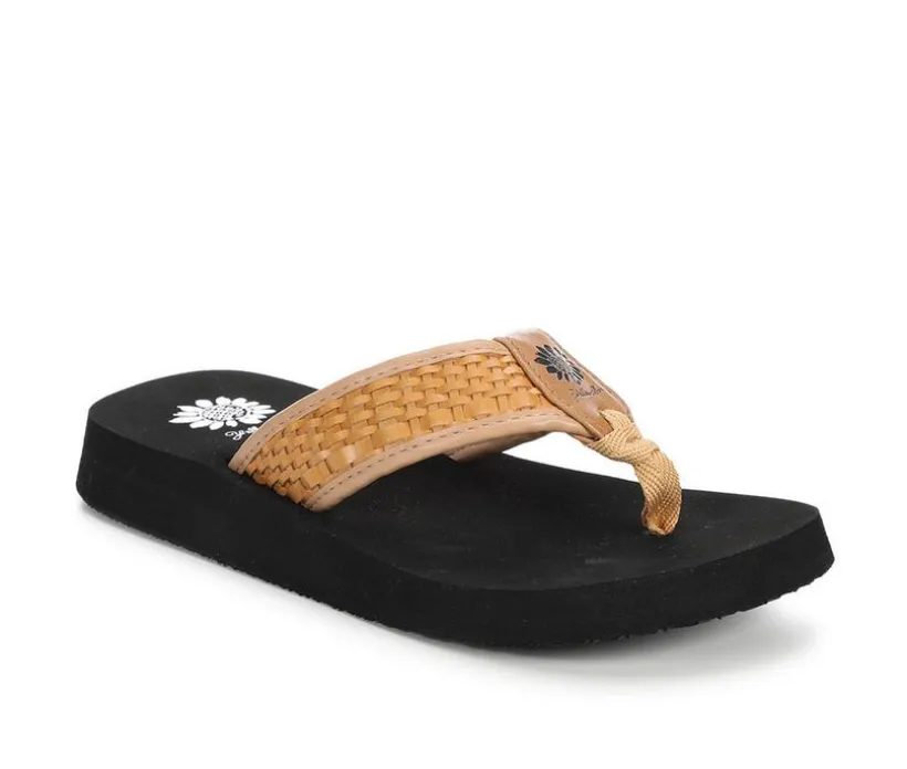 Women's Yellow Box Fiori Flip-Flops