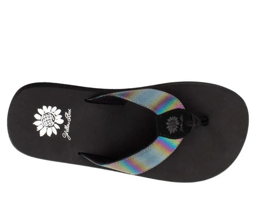 Women's Yellow Box Flamber Flip-Flops