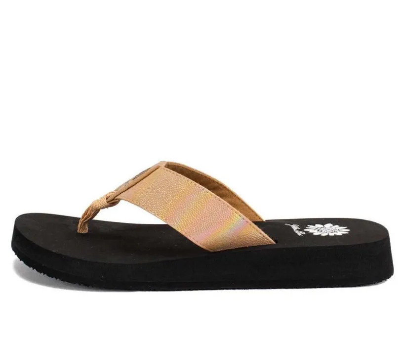 Women's Yellow Box Flamber Flip-Flops
