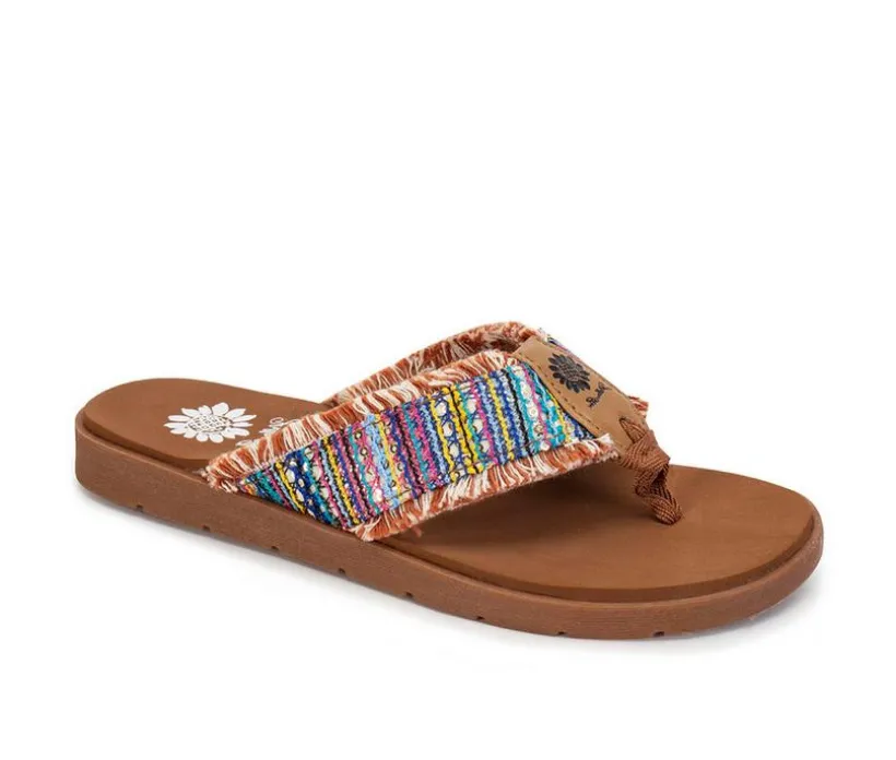 Women's Yellow Box Flappy Flip-Flops