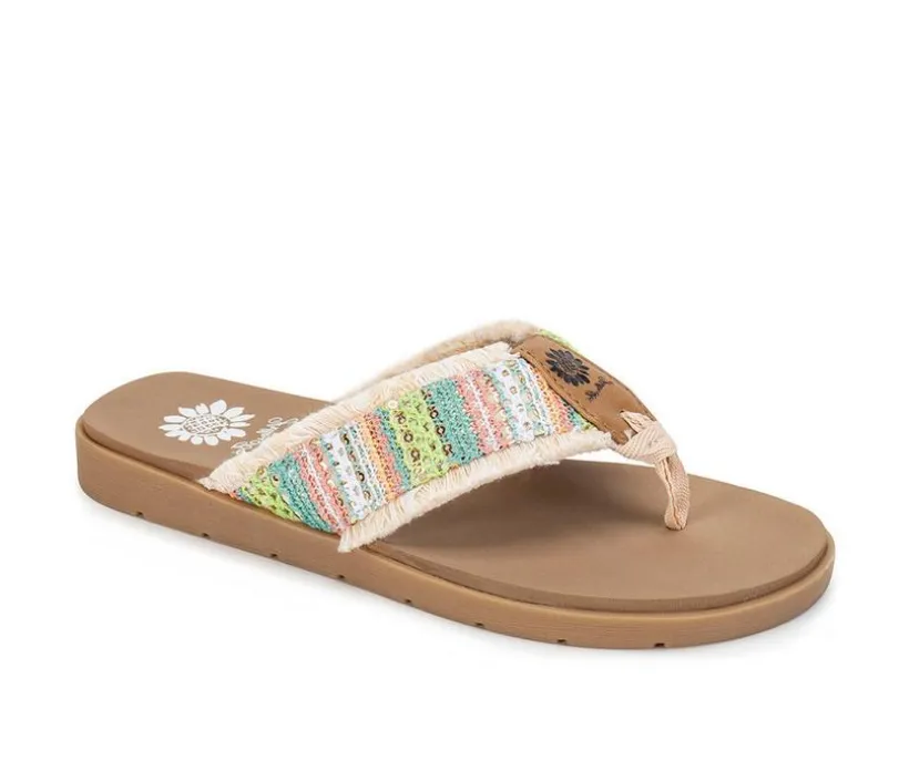 Women's Yellow Box Flappy Flip-Flops