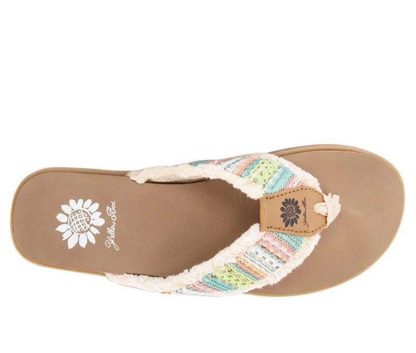 Women's Yellow Box Flappy Flip-Flops