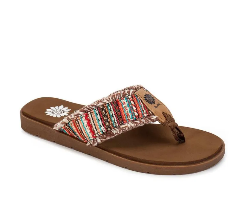 Women's Yellow Box Flappy Flip-Flops