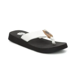 Women's Yellow Box Flax Flip-Flops