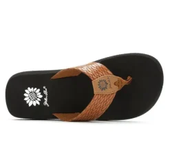 Women's Yellow Box Flax Flip-Flops
