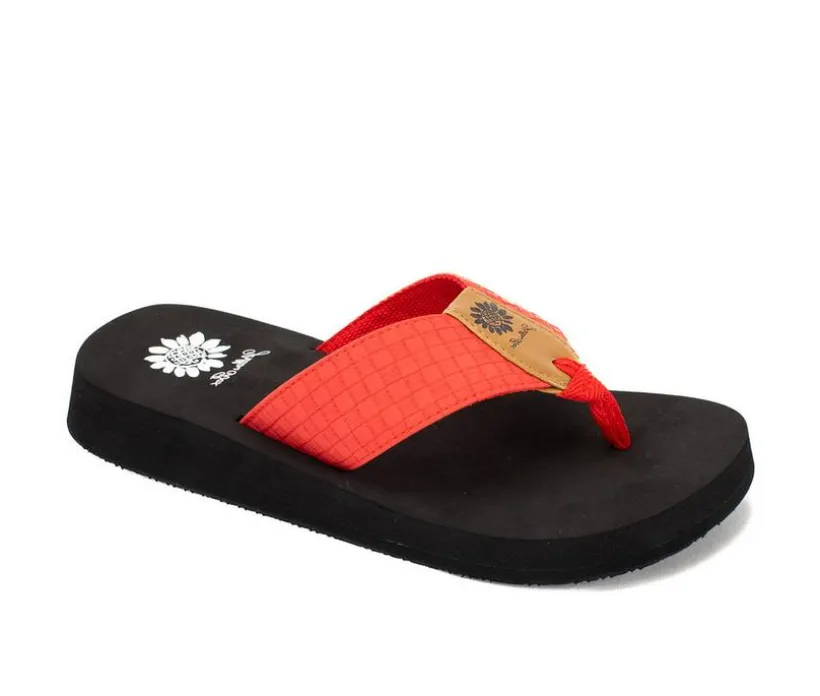 Women's Yellow Box Flinge Flip-Flops