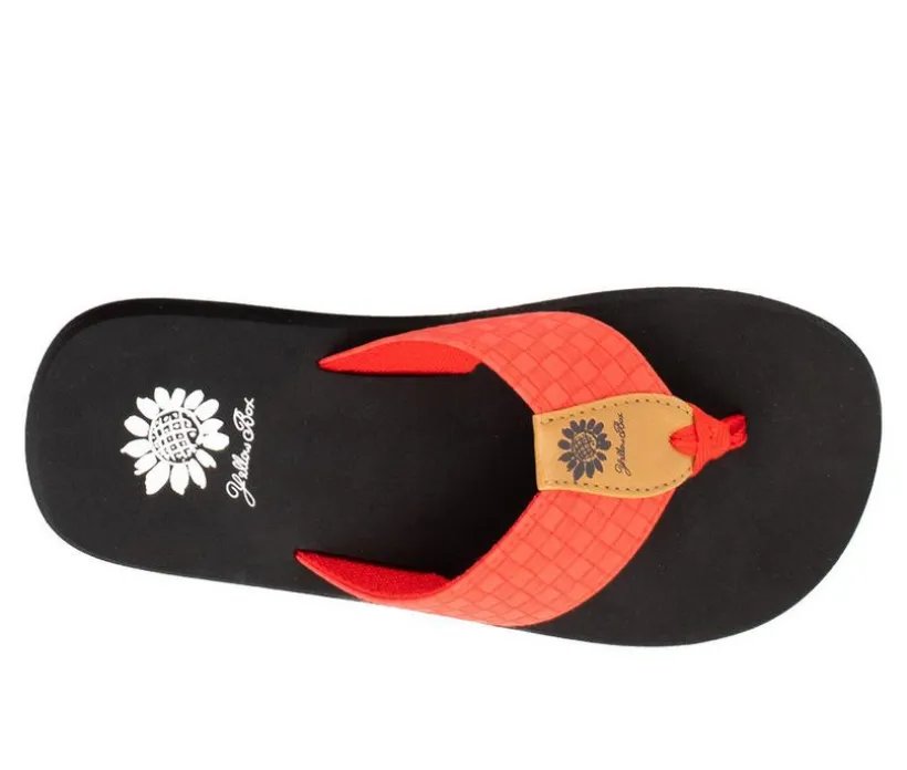 Women's Yellow Box Flinge Flip-Flops