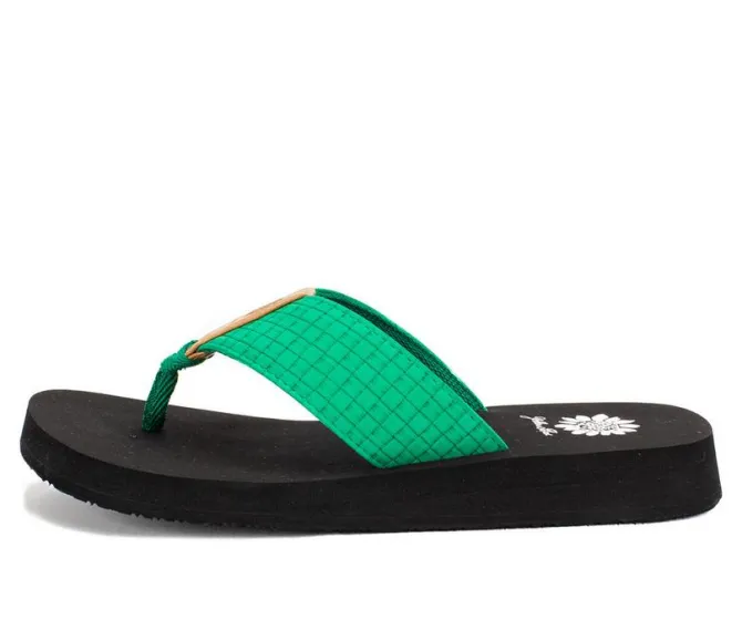 Women's Yellow Box Flinge Flip-Flops