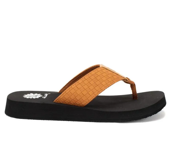 Women's Yellow Box Flinge Flip-Flops