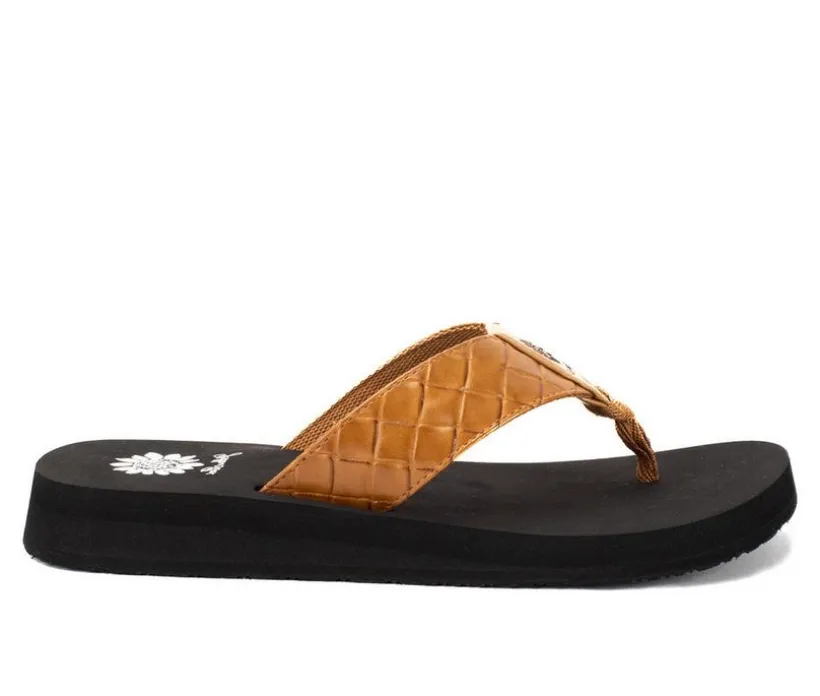 Women's Yellow Box Flop Hop Flip-Flops