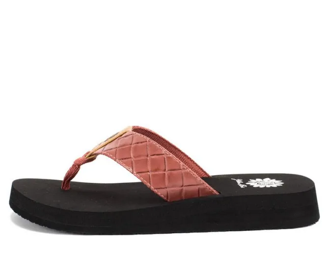 Women's Yellow Box Flop Hop Flip-Flops