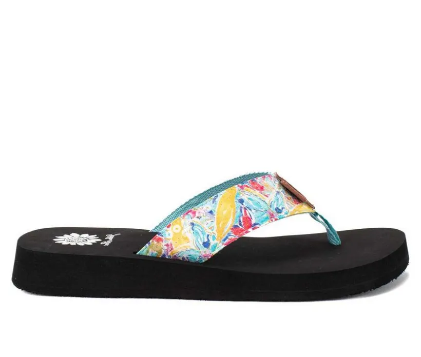 Women's Yellow Box Flounder Flip-Flops