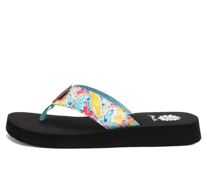 Women's Yellow Box Flounder Flip-Flops