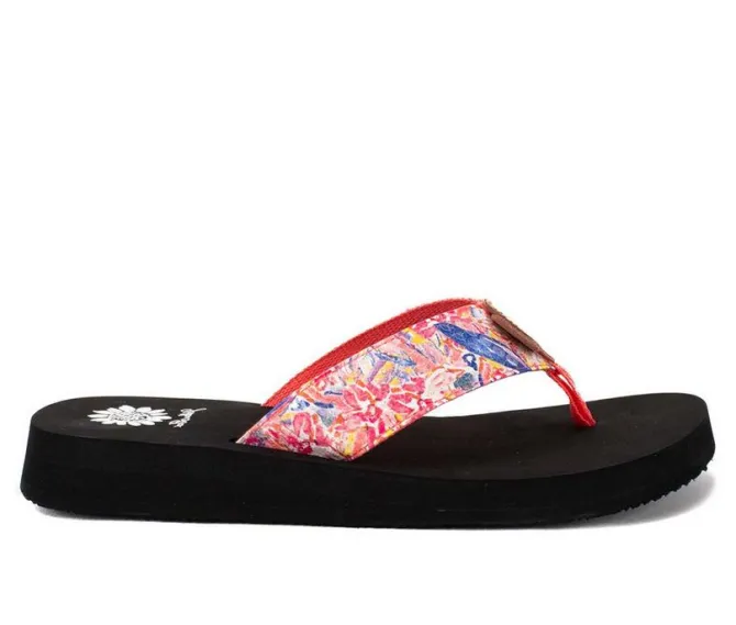 Women's Yellow Box Flounder Flip-Flops
