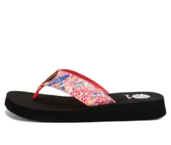 Women's Yellow Box Flounder Flip-Flops