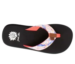 Women's Yellow Box Flounder Flip-Flops