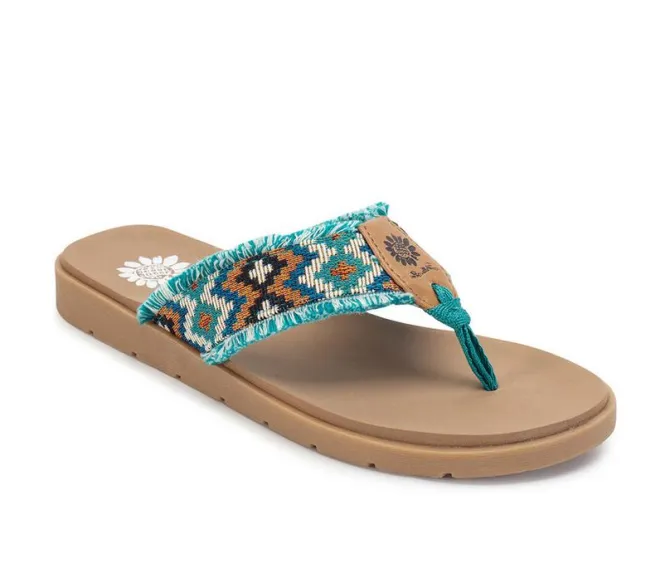 Women's Yellow Box Fonatana Flip-Flops