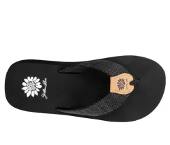 Women's Yellow Box Frayz Flip-Flops