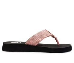 Women's Yellow Box Frayz Flip-Flops