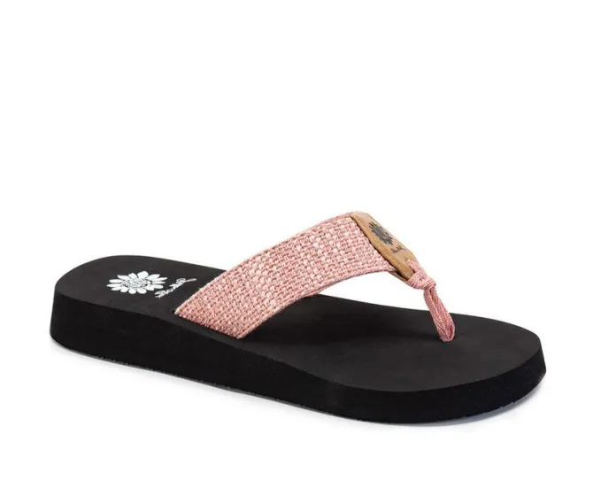 Women's Yellow Box Frayz Flip-Flops