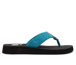 Women's Yellow Box Frayz Flip-Flops