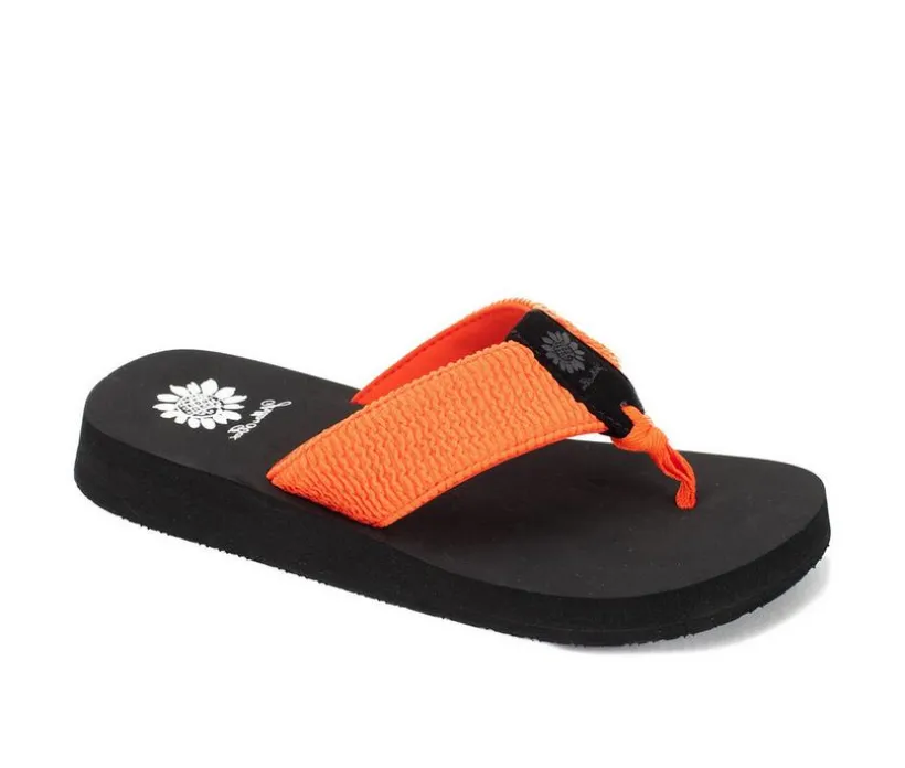 Women's Yellow Box Frizzle Flip-Flops