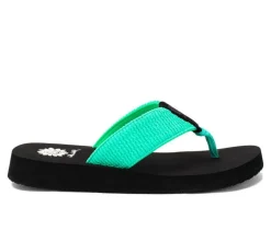 Women's Yellow Box Frizzle Flip-Flops