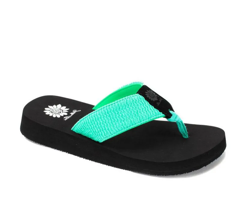 Women's Yellow Box Frizzle Flip-Flops