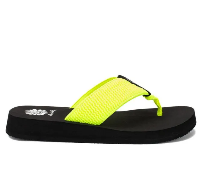 Women's Yellow Box Frizzle Flip-Flops