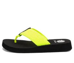 Women's Yellow Box Frizzle Flip-Flops