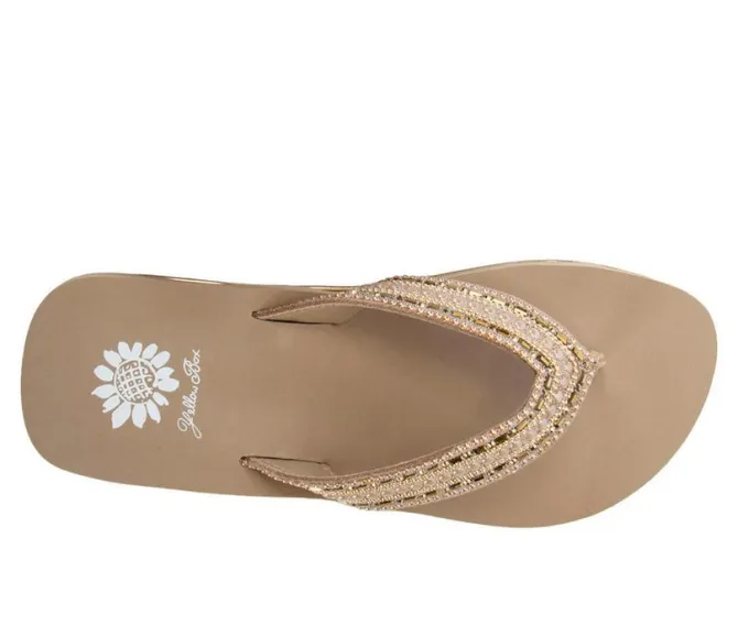 Women's Yellow Box Hardin Flip-Flops