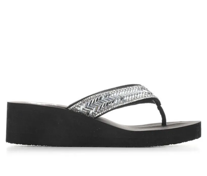 Women's Yellow Box Hestia Wedge Flip-Flops
